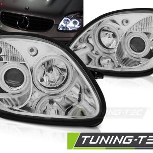Faros ANGEL EYES CHROME para MERCEDES R170 SLK 04.96-04
