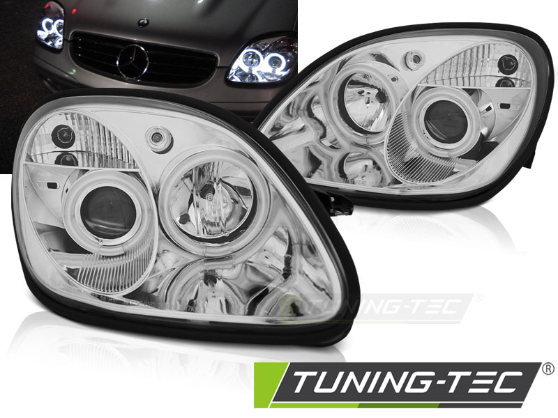 1640_0.jpg Faros ANGEL EYES CHROME para MERCEDES R170 SLK 04.96-04