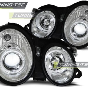 Faros ANGEL EYES CHROME para MERCEDES W208 CLK 03.97-04.02