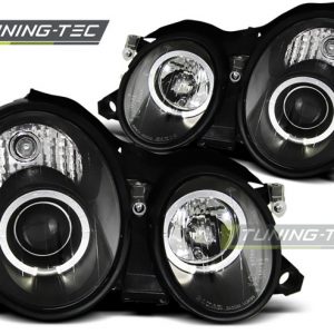 Faros ANGEL EYES BLACK para MERCEDES W208 CLK 03.97-04.02