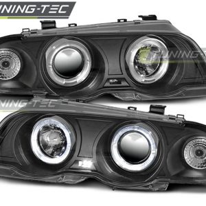 Faros ANGEL EYES BLACK para BMW E46 05.98-08.01 S/T