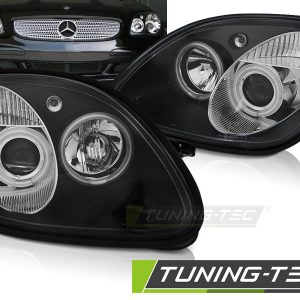 Faros ANGEL EYES BLACK para MERCEDES R170 SLK 04.96-04