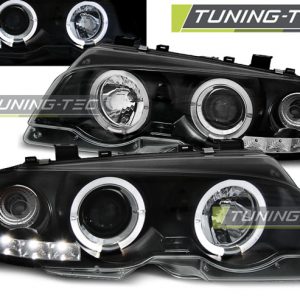 Faros ANGEL EYES BLACK para BMW E46 99-03 COUPE