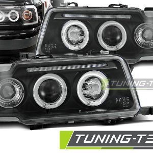Faros ANGEL EYES NEGRO para AUDI 80 B4 09.91-04.96