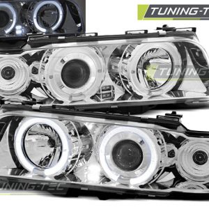 Faros ANGEL EYES CHROME para BMW E38 06.94 – 08.98