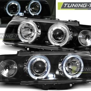 Faros ANGEL EYES BLACK para BMW E38 06.94-08.98