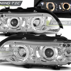 Faros ANGEL EYES CHROME para BMW X5 E53 09.99-10.03