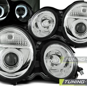 Faros ANGEL EYES CHROME para MERCEDES W210 E-Clase 95-05.99