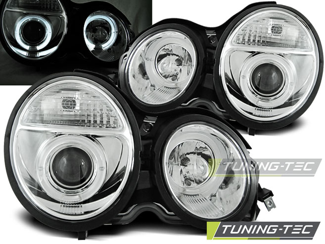 2151_0.jpg Faros ANGEL EYES CHROME para MERCEDES W210 E-Clase 95-05.99