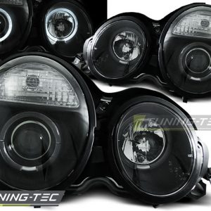 Faros ANGEL EYES BLACK para MERCEDES W210 E-Clase 95-05.99
