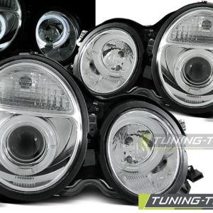 Faros ANGEL EYES CHROME para MERCEDES W210 E-Clase 99-02