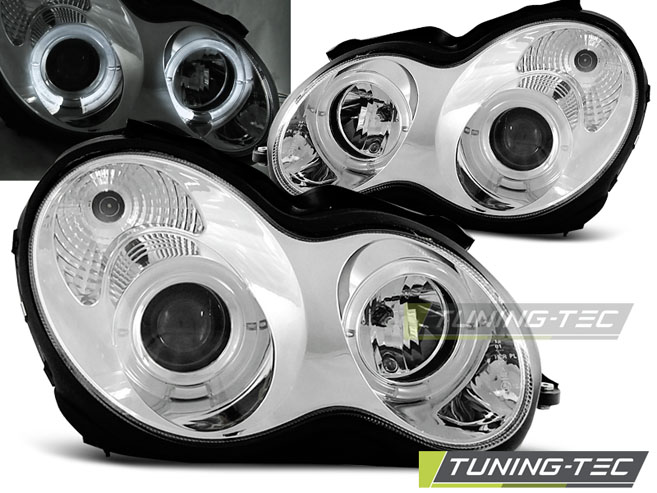 2318_0.jpg Faros ANGEL EYES CHROME para MERCEDES W203 C-Clase 07.00-03.04
