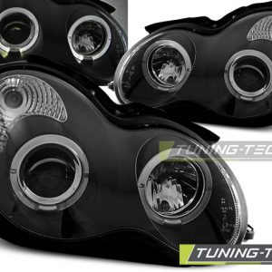 Faros ANGEL EYES BLACK para MERCEDES W203 C-Clase 07.00-03.04