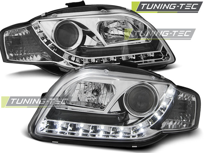 2570_0.jpg Faros DAYLIGHT CROMO para AUDI A4 B7 11.04-03.08
