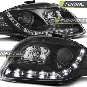 Faros DAYLIGHT NEGRO para AUDI A4 B7 11.04-03.08