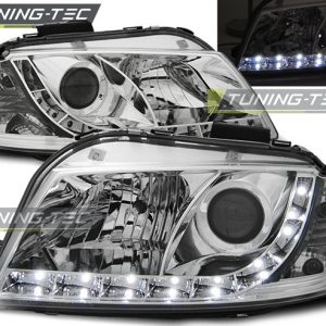 Faros DAYLIGHT CROMO para AUDI A3 8P 05.03-03.08