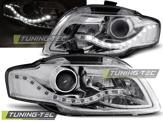 2756_0.jpg Faros DAYLIGHT CROMO para AUDI A4 B7 11.04-03.08