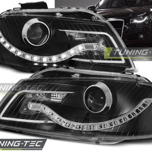 Faros DAYLIGHT NEGRO para AUDI A3 8P 03-08