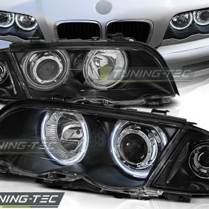 Faros ANGEL EYES CCFL BLACK para BMW E46 05.98-08.01 S/T