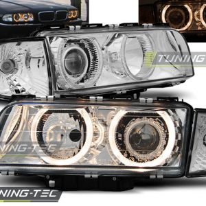 Faros ANGEL EYES CHROME para BMW E38 06.94-08.98