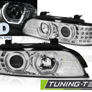 Faros ANGEL EYES 3D CHROME para BMW E39 09.95-06.03