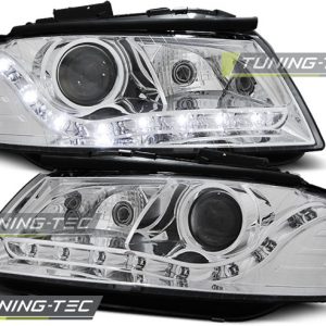 Faros DAYLIGHT CROMO para AUDI A3 8P 05.03-03.08