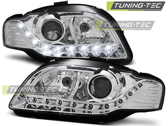 3094_0.jpg Faros DAYLIGHT CROMO para AUDI A4 B7 11.04-03.08
