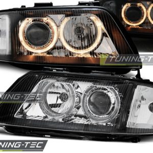 Faros ANGEL EYES NEGRO para AUDI A6 05.97-09.99