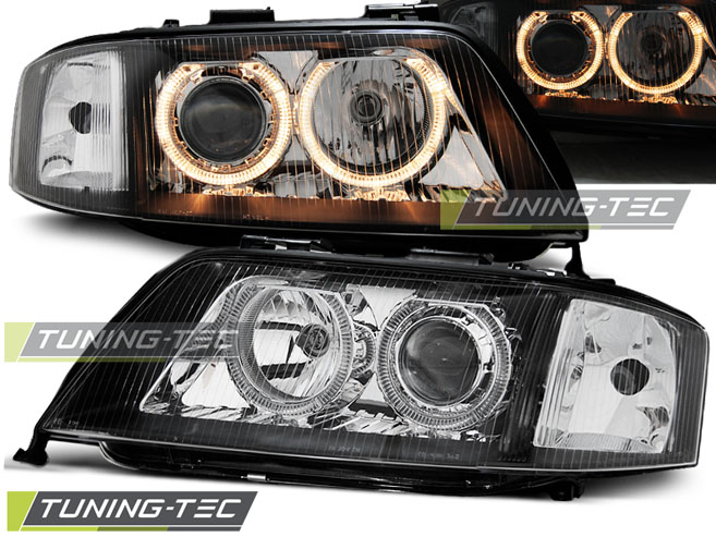 3097_0.jpg Faros ANGEL EYES NEGRO para AUDI A6 05.97-09.99