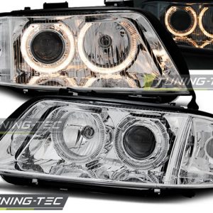 Faros ANGEL EYES CROMO para AUDI A6 05.97-06.01
