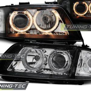 Faros ANGEL EYES NEGRO para AUDI A6 05.97-06.01