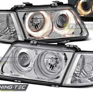 Faros ANGEL EYES CROMO para AUDI A3 08.96-08.00