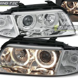 Faros ANGEL EYES CROMO para AUDI A4 B5 01.99-09.00