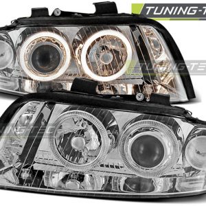 Faros ANGEL EYES CROMO para AUDI A4 B6 10.00-10.04
