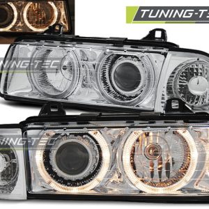 Faros ANGEL EYES CHROME para BMW E36 12.90-08.99