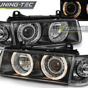 Faros ANGEL EYES BLACK para BMW E36 12.90-08.99