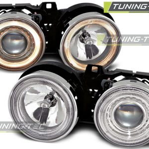 Faros ANGEL EYES CHROME para BMW E30 11.82-06.94