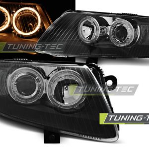 Faros ANGEL EYES NEGRO para AUDI A6 C6 04.04-08