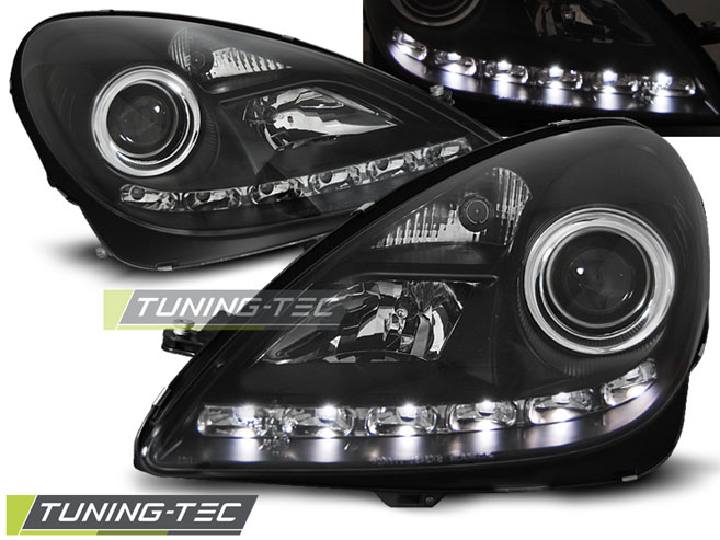 3218_0.jpg Faros DAYLIGHT BLACK para MERCEDES R171 SLK 04-11