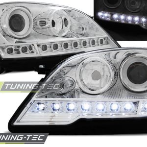 Faros DAYLIGHT CHROME para MERCEDES W164 ML M-Clase 08-