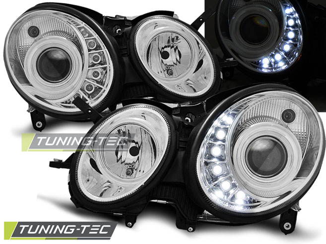 3247_0.jpg Faros DAYLIGHT CHROME para MERCEDES W211 E-Clase 03.02-04.06