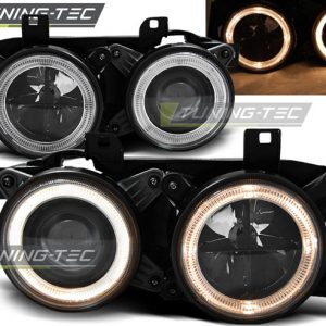 Faros ANGEL EYES BLACK para BMW E32/E34