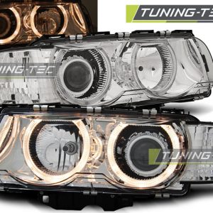 Faros ANGEL EYES CHROME para BMW E38 09.98-07.01