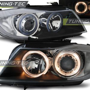 Faros ANGEL EYES BLACK para BMW E90/E91 05-08