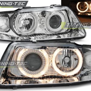Faros ANGEL EYES CROMO para AUDI A3 09.00-05.03