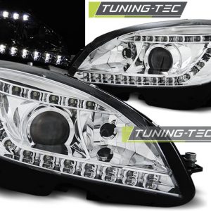 Faros XENON DAYLIGHT CHROME para MERCEDES W204 07-10