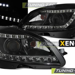 Faros XENON DAYLIGHT BLACK para MERCEDES W204 07-10