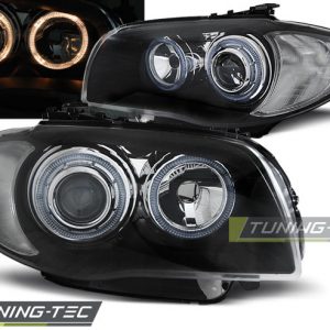 Faros ANGEL EYES BLACK para BMW 1 E87/E81/82/88 04-11