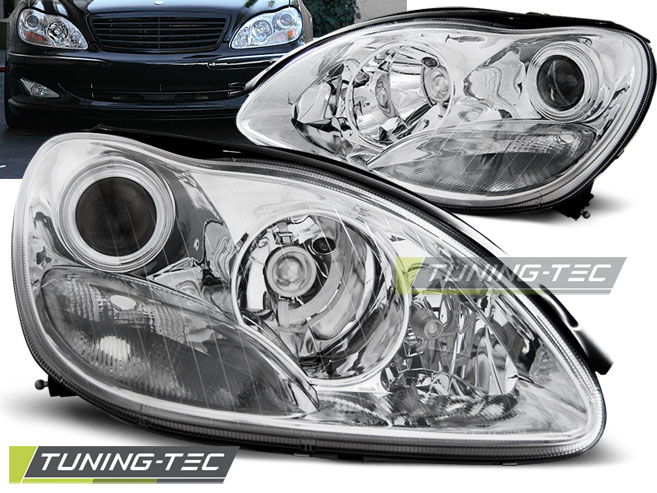 3644_0.jpg Faros CHROME para MERCEDES W220 S-Clase 09.98-05.05