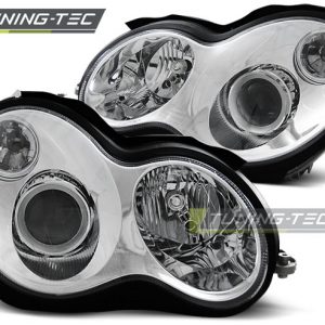 Faros CHROME para MERCEDES W203 C-Clase 07.00-03.04